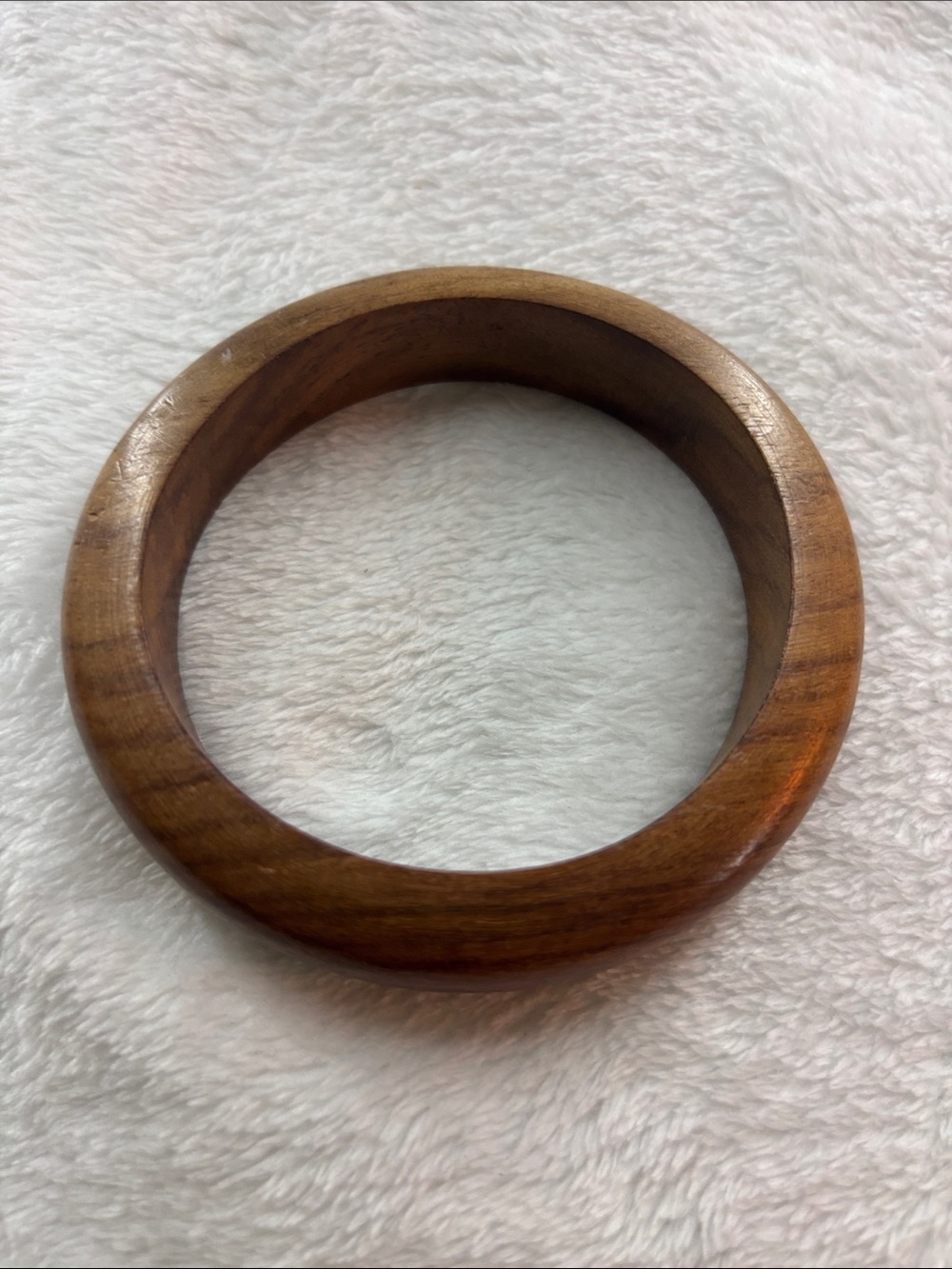 Classic Wood Bangle Bracelet - Brown